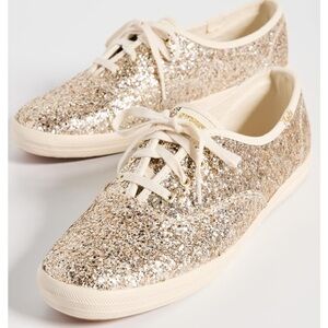 Keds x Kate Spade Women’s Champion Glitter Sneakers NEW Size 9